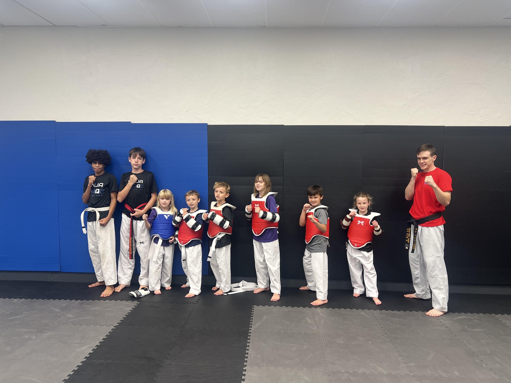 Getting ready for sparring
